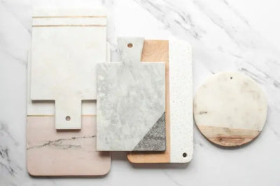 An assortment of American made cutting boards and cookware for everyday kitchen use and needs.