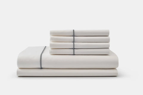 100% Cotton Bed Sheet Set with Piping – USA-Made Luxury Sheets | Crisp, Cool, & Elegant Design American Blossom Linens  Bed Sheets
