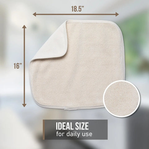 100% Cotton Dish Drying Mat 16x18.5 Inch - Super Absorbent | Made in USA Carolina Cottons  Drying Mats