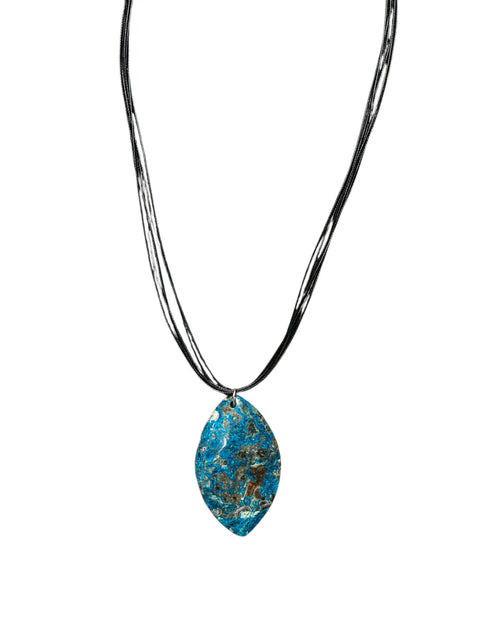 19 Inch Crazy Lace Agate Pendant Necklace – Adjustable Cord – Emotional Balance Jewelry | Made in USA Michelle Marie Boutique  NeckLace
