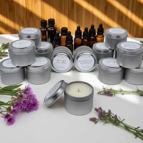 2 oz Soy Candle Tin – Hand-Poured Travel Candle with Bold Scents | MorninWood Mini | Made in USA MorninWood Candles  Candles