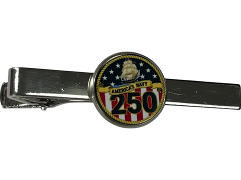 Officially Licensed Military Tie Bar - 250th Anniversary Tarnish Free- Made in USA (Army, Navy, Marine - Made in USA Michelle Marie Boutique  Tie clips