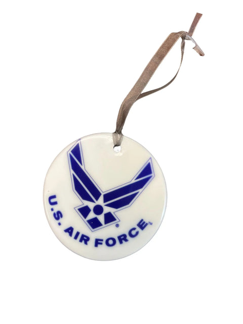3 Inch USAF Ceramic Christmas Ornament – Officially Licensed Military Gift | Made in USA Gift Boxed Michelle Marie Boutique  Ornament
