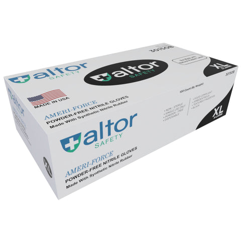 Black Nitrile Gloves – 6 Mil | Latex-Free, Powder-Free | USA-Made for Food & Industrial Use Altor Safety  Nitrile Gloves