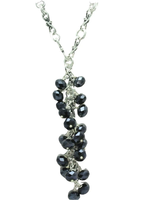 34 Inch Long Crystal Cluster Necklace – Adjustable Lobster Clasp Jewelry | Handmade in USA by Michelle Marie Boutique Michelle Marie Boutique  necklace