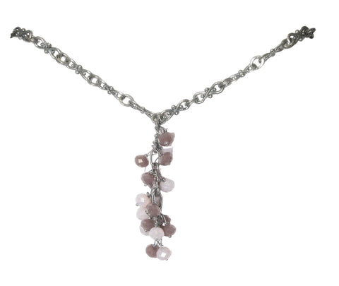 34 Inch Long Crystal Cluster Necklace – Adjustable Lobster Clasp Jewelry | Handmade in USA by Michelle Marie Boutique Michelle Marie Boutique  necklace
