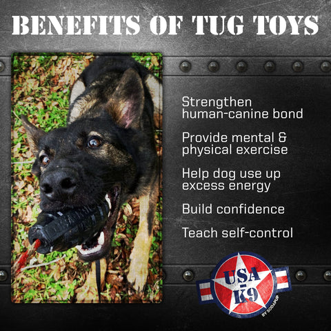USA-K9 Magnum Grenade Durable Rubber Tug and Chew Dog Toy – Treat Dispenser | Made in USA SodaPup  Rubber Dog Toys