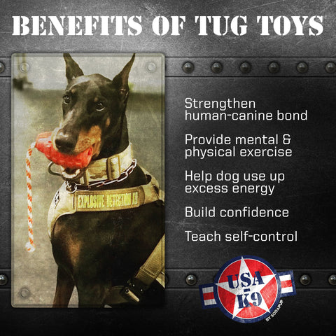 USA-K9 Grenade Durable Rubber Dog Chew Toy – Tug & Treat Dispenser | Made in USA SodaPup  Rubber Dog Toys