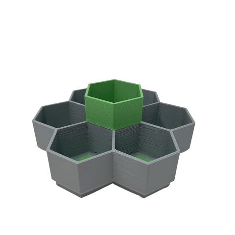Honeycomb Seed Starter Tray Set – 6-Cell Self Watering Planter | Eco-Friendly Reusable Gardening Kit Made in USA Chatelet Manufacturing 