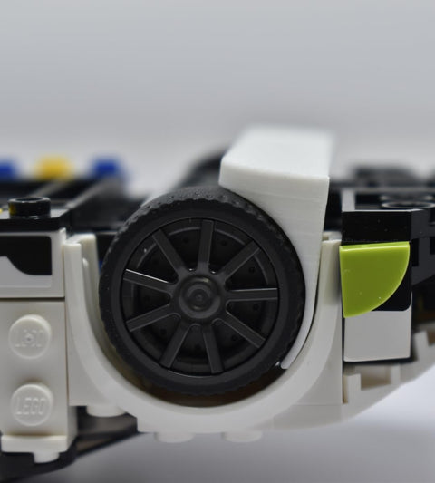 Low Profile Lego Car Display Wall Mount – 5-Pack White Hangers | Made in USA Chatelet Manufacturing 