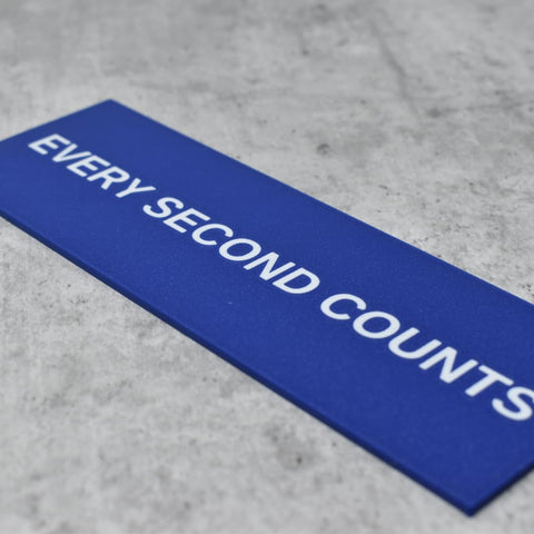 Every Second Counts Fridge Magnet – Durable 3D Raised Design | Made in USA Chatelet Manufacturing 