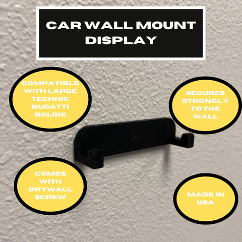 Lego Technic Vertical Chassis Car Display Mount – Wall Rack Holder | Made in USA Chatelet Manufacturing 