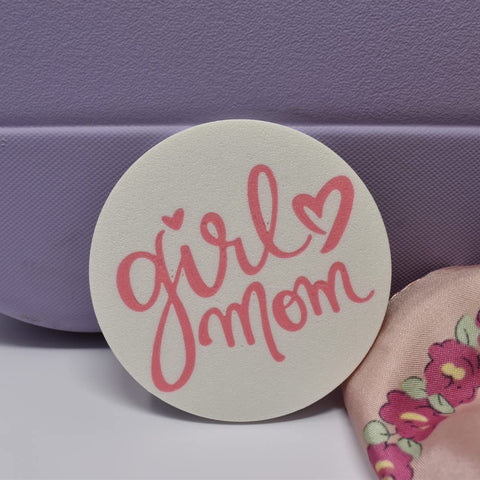 Girl Mom Bogg Bag Charm Accessories – Pink White Decorative Clip | Made in USA Chatelet Manufacturing 