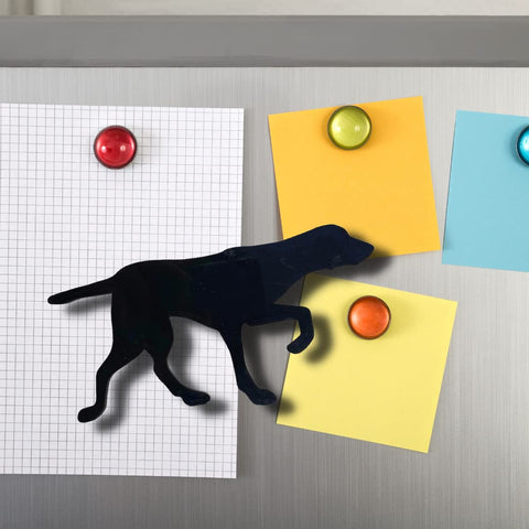 English Pointer Dog Refrigerator Magnet – 3.5 Inch Tall Black Silhouette | Made in USA Chatelet Manufacturing 