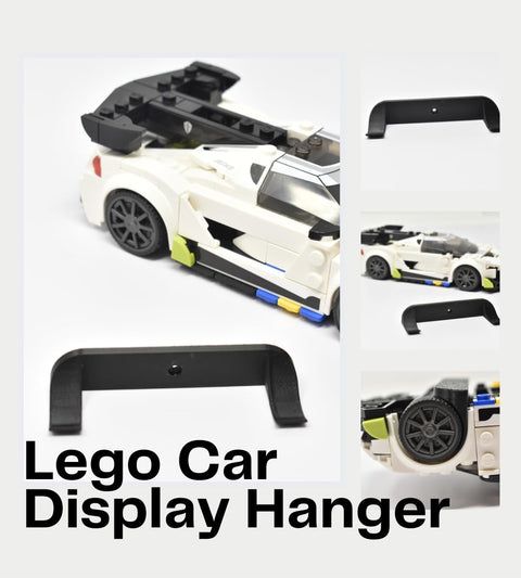 Collectible Car Display Wall Mount | Low Profile Design Compatible With Lego Car Models | Display Cars by Wheels on Wall | Made in USA Chatelet Manufacturing 