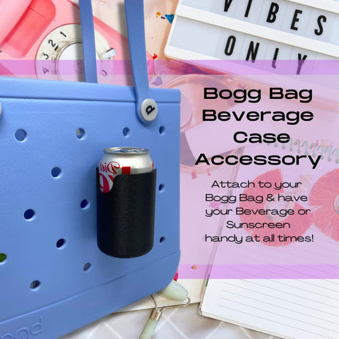 Can Drink and Water Bottle Holder Charm – Tote Bag Accessory for Bogg Bags | Made in USA Chatelet Manufacturing 