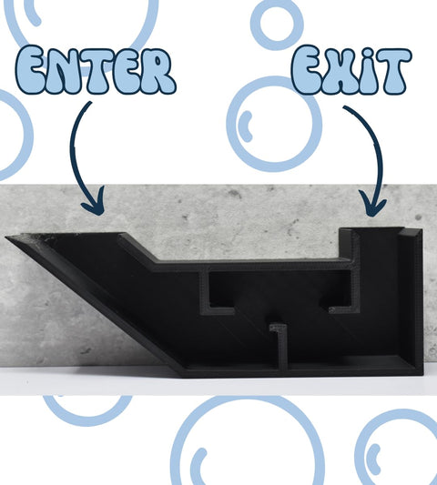 Chatelet Black Aquarium Shrimp Tunnel – Fish Hideout Decor | Made in USA Chatelet Manufacturing 