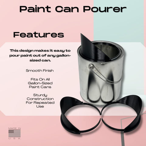 3-Pack Gallon Paint Can Pourer – Spill-Free Design – Made in USA Chatelet Manufacturing 