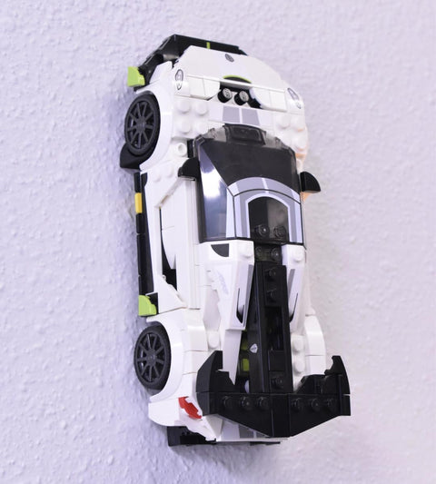 Low Profile Lego Car Display Wall Mount – 5-Pack White Hangers | Made in USA Chatelet Manufacturing 