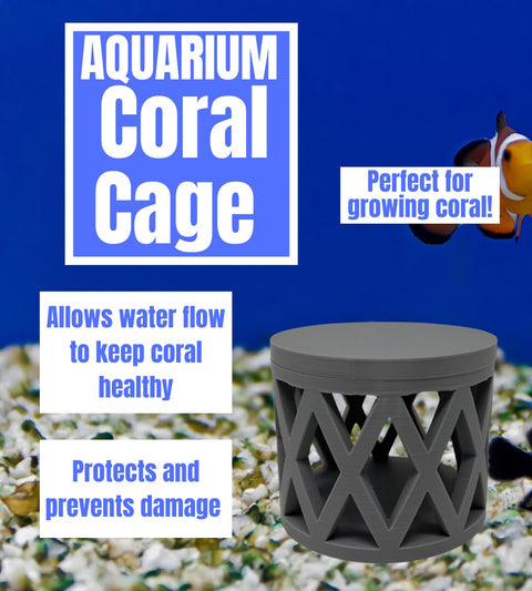 REEFSHAPE Aquarium Mushroom Coral Cage | Protects Coral or Anemones | Open Design Allows Water Pass-Through | Made in USA Chatelet Manufacturing 