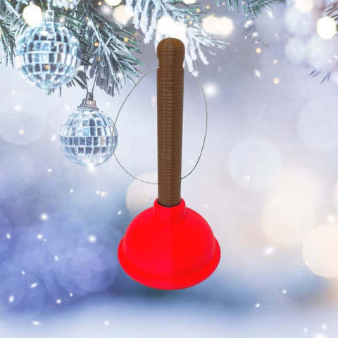 Toilet Plunger Christmas Tree Ornament – Humorous Holiday Decor | Made in USA Chatelet Manufacturing 