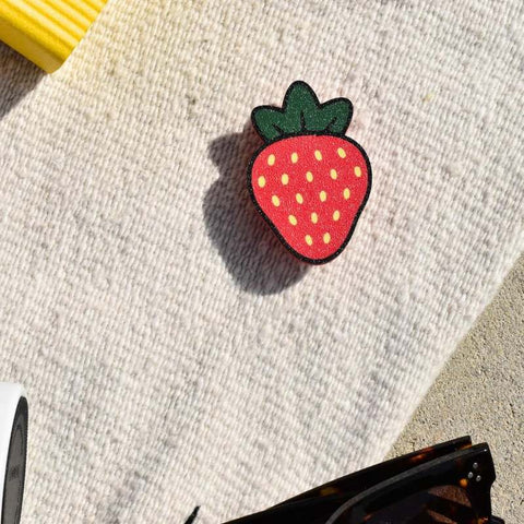 Strawberry Tote Bag Charm – 2.5 Inch Decorative Clip – FRESHe Baglets | Made in USA Chatelet Manufacturing 