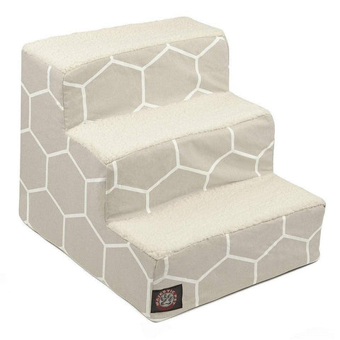 Pet Comfort 3-Step Stairs – Soft Pet Ramp - Dogs and Cats | Made in USA Majestic Pet 