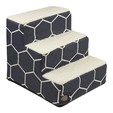Pet Comfort 3-Step Stairs – Soft Pet Ramp - Dogs and Cats | Made in USA Majestic Pet 