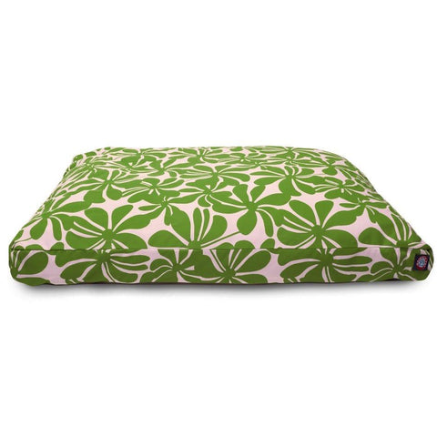 Plantation Rectangle Dog Bed – Durable Floral Print – Handmade Pet Cushion | Made in USA Majestic Pet 
