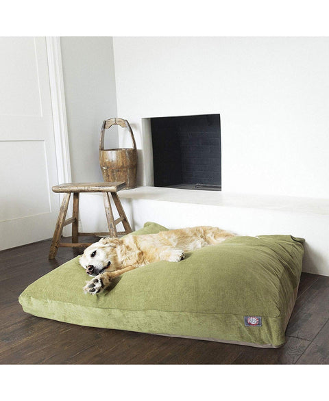 Villa Premium Rectangle Dog Bed – Plush Support Cushion | Made in USA Majestic Pet 