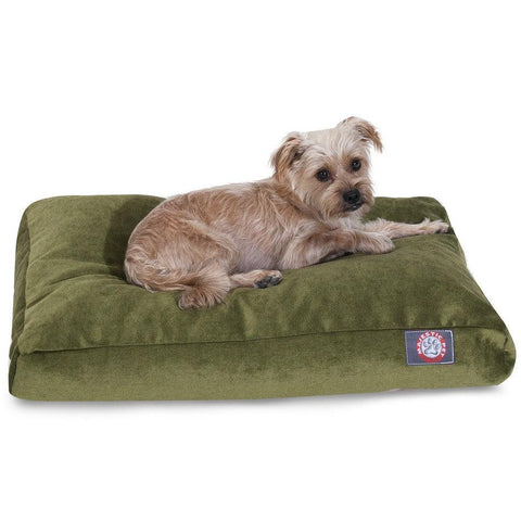 Villa Premium Rectangle Dog Bed – Plush Support Cushion | Made in USA Majestic Pet 