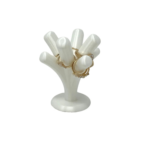 8-Branch Pink Jewelry Ring Display Stand – Made in USA Organizer Chatelet Manufacturing 