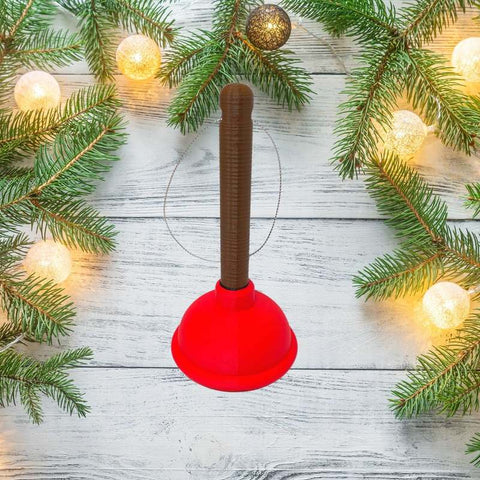 Toilet Plunger Christmas Tree Ornament – Humorous Holiday Decor | Made in USA Chatelet Manufacturing 
