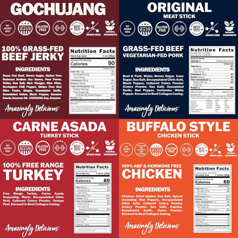 Field Trip Snack Tote Bag – Grass-Fed Beef Jerky Variety Pack | Made in USA Field Trip 