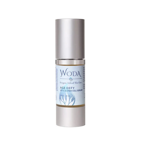 Age Defy Vitamin C and Stem Cell Anti-Aging Face Serum 30ml – Hydrating Skin Treatment | Made in USA WODA Skin Care 