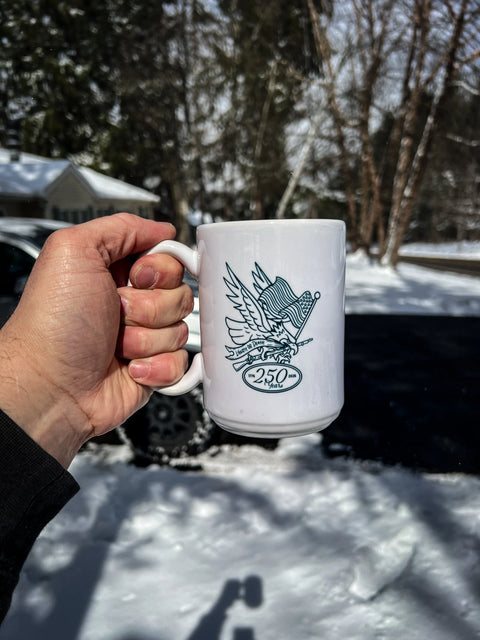 America's 250th Eagle Ceramic 16oz Mug – Durable Diner-Style Coffee Cup | Made in USA Craftsmanship All American Maker  Mugs