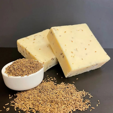 Artisan Wisconsin White Cheddar Cheese 7-10oz Blocks with Caraway Seeds – Creamy Tangy Flavor | Made in USA Keystone Cheese  Cheese