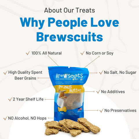 Birthday Jumbo Bone Dog Treat – 8 Inch All Natural Brewscuit | Made in USA Brewscuits 