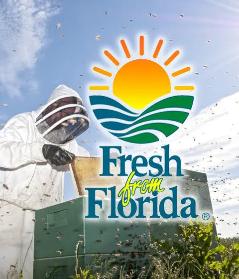 Blueberry Infused Raw Honey 12oz – All Natural Sweetener – Honey Badgers | Made in USA Brooksville Florida Honey Badgers Bee Farm  Raw Honey