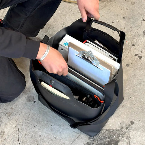BoxVan Utility Tote Bag 13.5 Inch Durable Waterproof Industrial Vinyl – Made in USA | Eqpd Gear eqpd  New