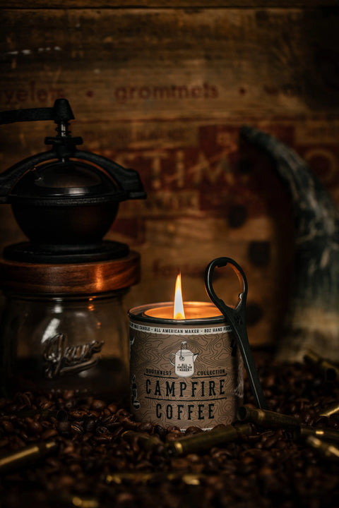 Campfire Coffee Soy Wax Candle 8oz – Made in USA | Home Fragrance All American Maker  Candle