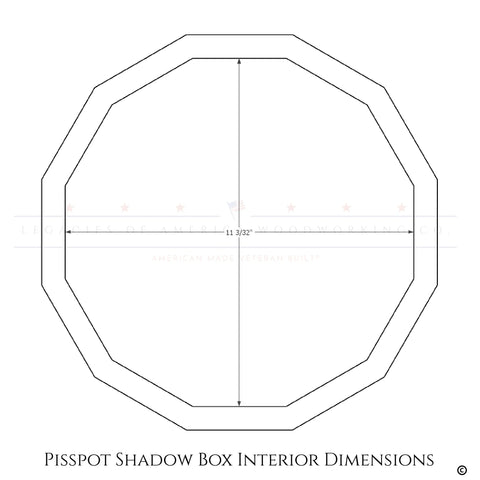 Cherry Hardwood Ammo Pisspot Shadow Box – Military Tribute Display | Made in USA Legacies of America Woodworking Company  Shadow Box