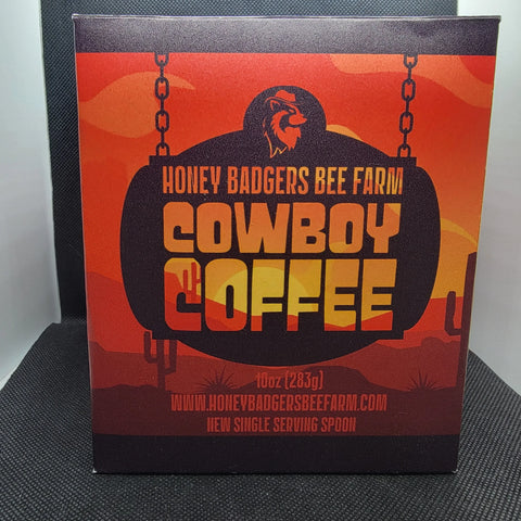 Cowboy Coffee Instant Spoon 12ct – All-in-One Honey and Coffee Blend | Made in USA by Honey Badgers Bee Farm Honey Badgers Bee Farm  All Natural Coffee