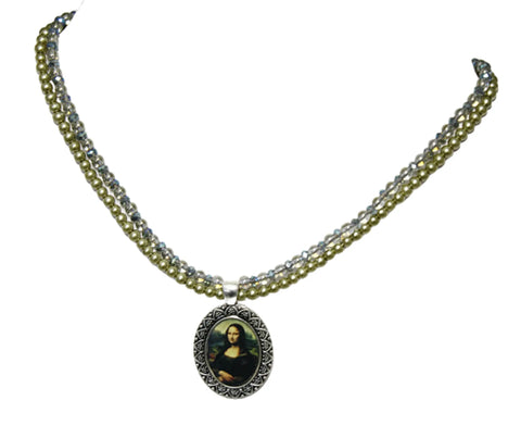 Customizable Victorian Style Pearl Necklace – Adjustable Chain – Personalized Photo Pendant | Made in USA Michelle Marie Boutique  Necklace