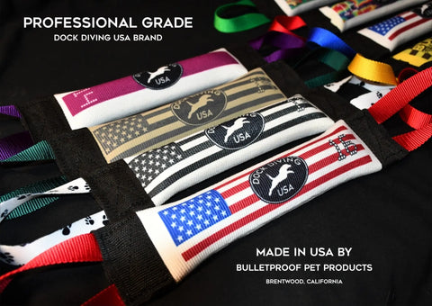 Dock Diving Weighted Bumper Tug – Custom Competition Training Toy | Made in USA Bulletproof Pet Products Inc  DOCK TUG