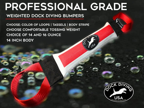 Dock Diving Weighted Bumper Tug – Custom Competition Training Toy | Made in USA Bulletproof Pet Products Inc  DOCK TUG