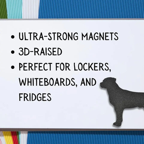 Dog Silhouette Magnet – Strong Fridge Magnet | Made in USA Chatelet Manufacturing 