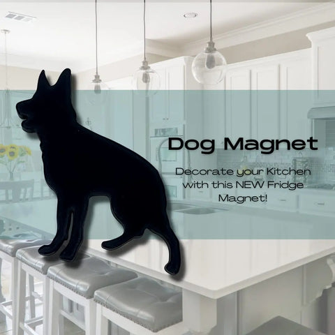 Dog Silhouette Magnet – Strong Fridge Magnet | Made in USA Chatelet Manufacturing 