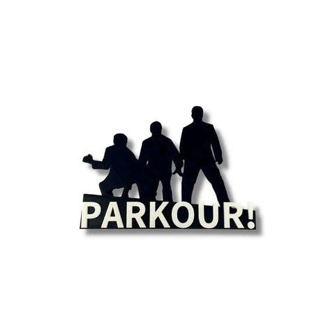 Dunder Mifflin Parkour Fridge Magnet 7 Inch – 3D Printed | Made in USA Chatelet Manufacturing 