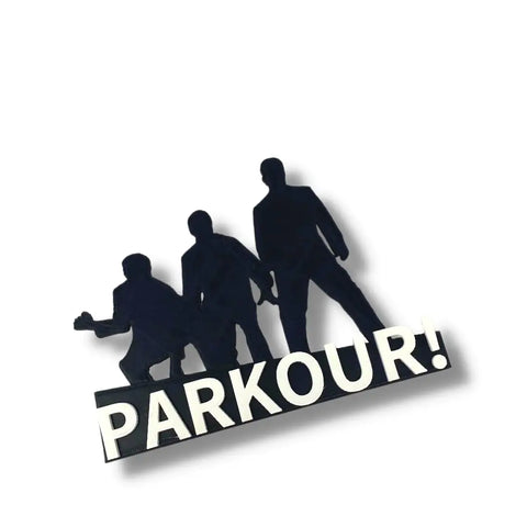 Dunder Mifflin Parkour Fridge Magnet 7 Inch – 3D Printed | Made in USA Chatelet Manufacturing 